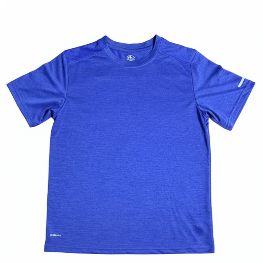 Athletic Boy's T Shirt Royal Blue Dri Fit Short Sleeve Crew Neck XXL 18 NEW